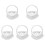 5pcs Heart-Shape Ring Pillow with Handle 3