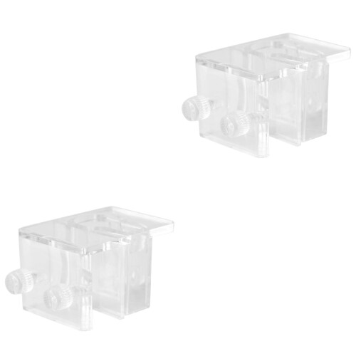 2pcs Acrylic Fish Tank Water Pipe Holder Clamp 2