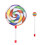 Lollipop Shape Hand Drum with Candy Drumstick Simple Percussion 1