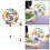 Lollipop Shape Hand Drum with Candy Drumstick Simple Percussion 2