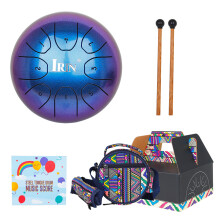 5.5In Tongue Drum Percussion Instrument with Drum-star blue