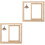 2pcs Double Sided Rotating Wood Picture Frame with Lamp 5