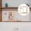 2pcs Double Sided Rotating Wood Picture Frame with Lamp 11