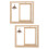 2pcs Double Sided Rotating Wood Picture Frame with Lamp 9