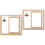 2pcs Double Sided Rotating Wood Picture Frame with Lamp 6
