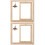 2pcs Double Sided Rotating Wood Picture Frame with Lamp 7