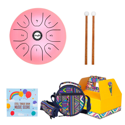 5.5Inch 8 Notes Handpan Drum Percussion Musical-pink
