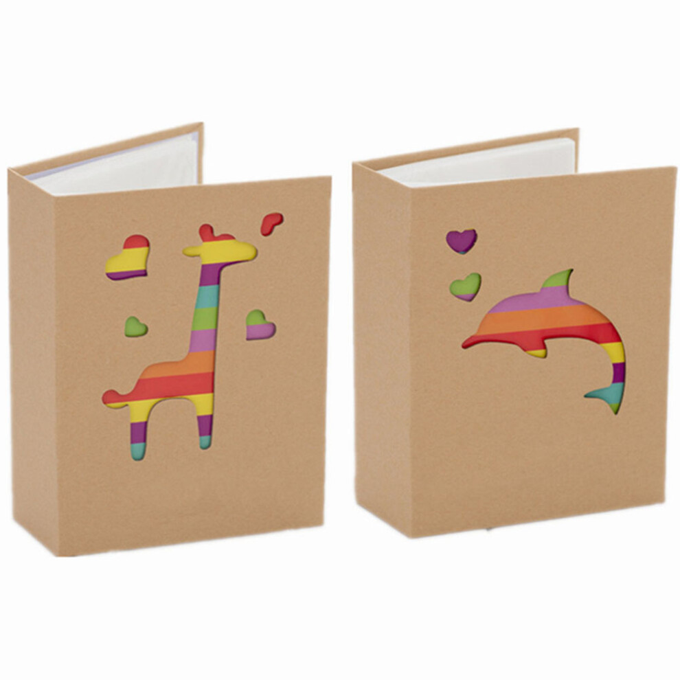 Aboofan 4 Pcs Baby Photo Album Insert Holder For Family (Giraffe Dolphin)