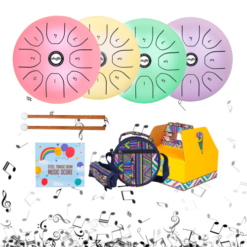 8 Notes C Major Tuned Percussion Instrument Handpan Drum-yellow 2