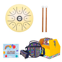 8 Notes C Major Tuned Percussion Instrument Handpan Drum-yellow