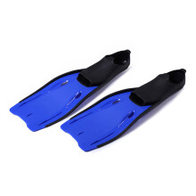Silicone Fins Snorkeling Swimming Diving Floating-Navy Blue S