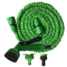 Expandable Flexible Magic Hosepipe 50ft with 7 Function Spray Gun for Car Washing, Gardening, and Home Use - Green