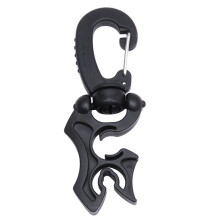 Hoses Holder Diving Hose Holder Clip Double BCD-black 10x6mm