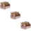 3 Sets Foldable Wedding Confetti Paper Cones with Tray 11