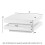 (White ) Square High Gloss Coffee Table with LED light 3