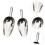 4 Pcs Stainless Pet Feeding Scoop Multifunction 8