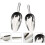 4 Pcs Stainless Pet Feeding Scoop Multifunction 10