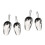 4 Pcs Stainless Pet Feeding Scoop Multifunction 4