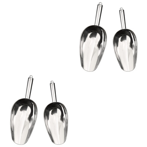 4 Pcs Stainless Pet Feeding Scoop Multifunction 2