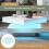 (White ) Square High Gloss Coffee Table with LED light 8