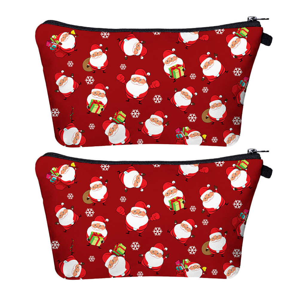 4 Pcs Christmas Toiletry Bag Travel Storage Pouch-image-OPC-PKCFK8Y-NEW