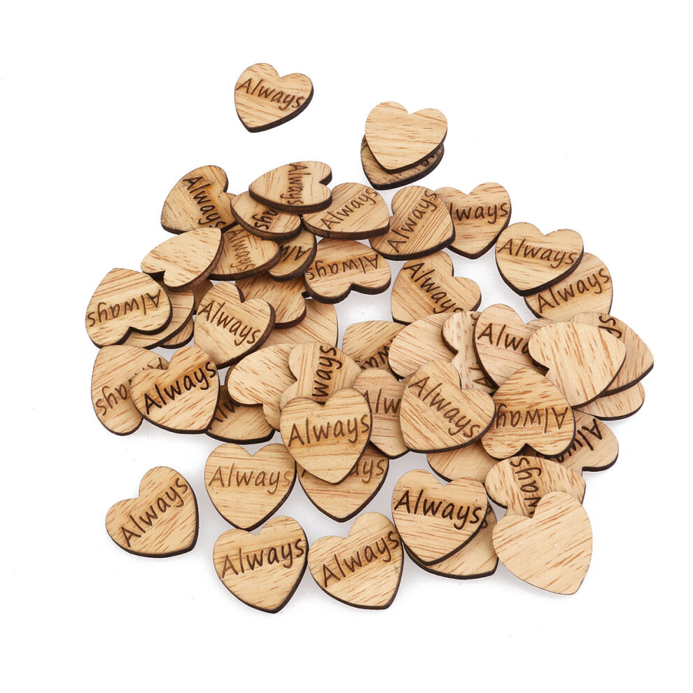 150 Pcs Wooden Hearts Scrapbooking Crafts With Wood Grain-image-OPC-PKCFNM7-NEW