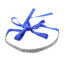 2Pcs Shiny Rhinestone Bridal Belt Versatile Wedding Dress Accessory