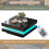 (Black ) Square High Gloss Coffee Table with LED light 6