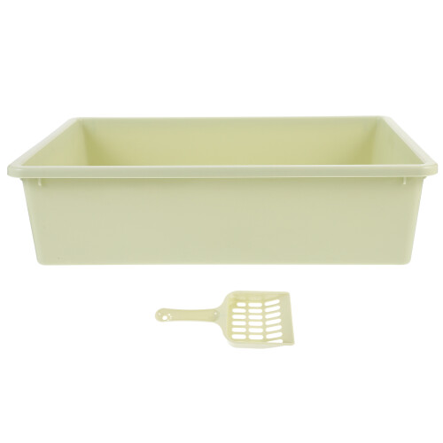 2 Sets Litter Box with Scoop for Small Animals