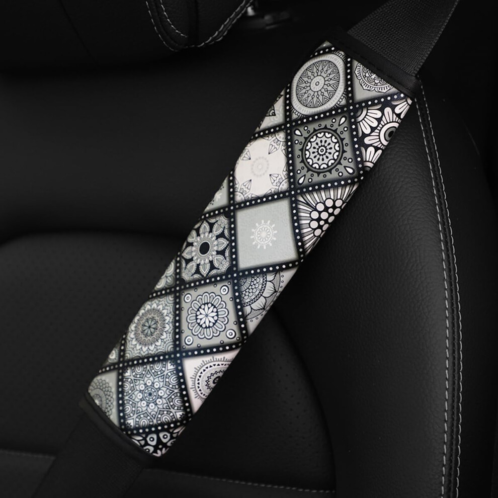 Decorate Shoulder Pad Sets, Car Seat Belt Covers, Universal Shoulder Strap Harness Pads For Car, Truck, Suv 2Pcs Grey 9016109684127