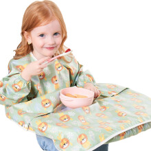 Baby Feeding Bib With Table Sleeve - Water Resistant, Stain Resistant, Fits Most High Chairs, Comfortable Cotton Wear
