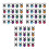 3 Sets 40pcs Plastic Halloween Spider Rings 6