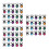 3 Sets 40pcs Plastic Halloween Spider Rings 8
