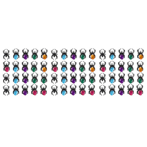 3 Sets 40pcs Plastic Halloween Spider Rings 2