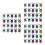 3 Sets 40pcs Plastic Halloween Spider Rings 9