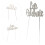1Pc Unique Silver Alloy Cake Topper Party Insert Decorative Cake Pick 7