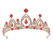2 Pcs Children Crystal Crown Headdress For Birthday Dress