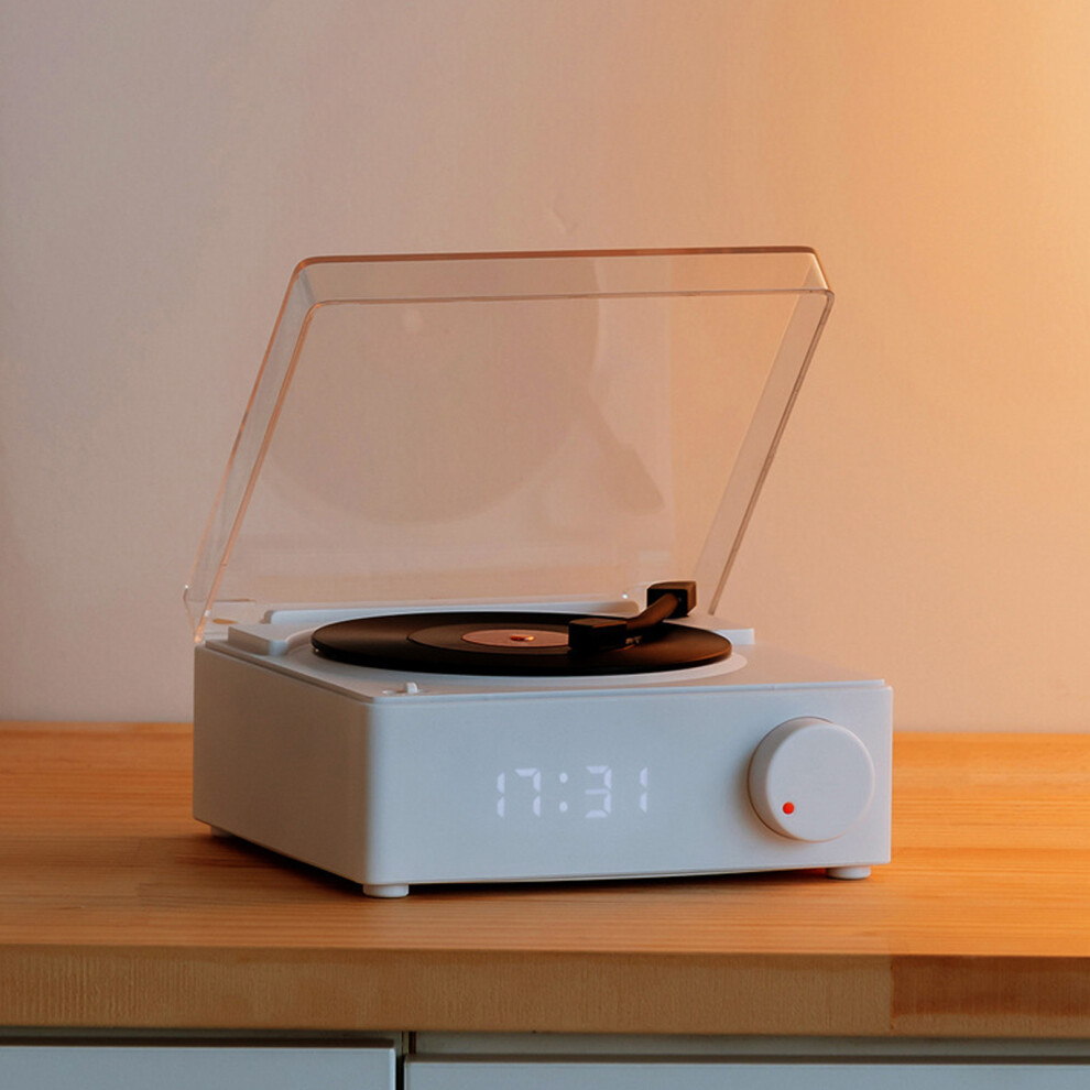 Record Player Bluetooth Speaker 3 Modes 5W, 1200Mah White 9421346802898