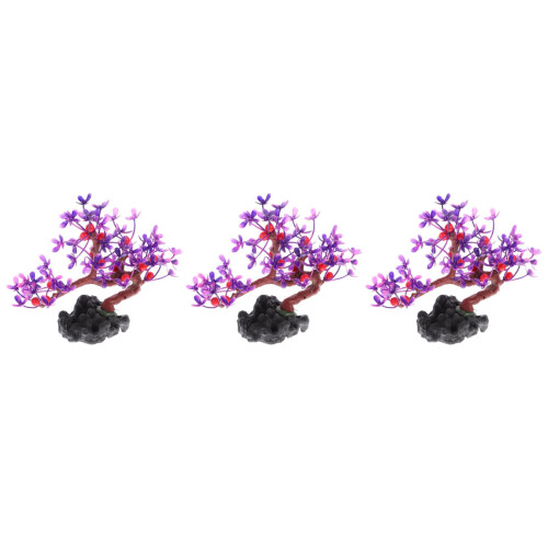 3pcs Purple Simulation Aquatic Plant Water Grass 2