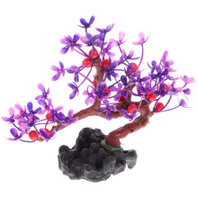 3pcs Purple Simulation Aquatic Plant Water Grass