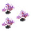 3pcs Purple Simulation Aquatic Plant Water Grass 8
