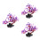3pcs Purple Simulation Aquatic Plant Water Grass 4