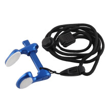 Aluminum Alloy Diving Nose Clip - Professional Swimming Nose Plug with Lanyard in Blue - Durable and Comfortable Design