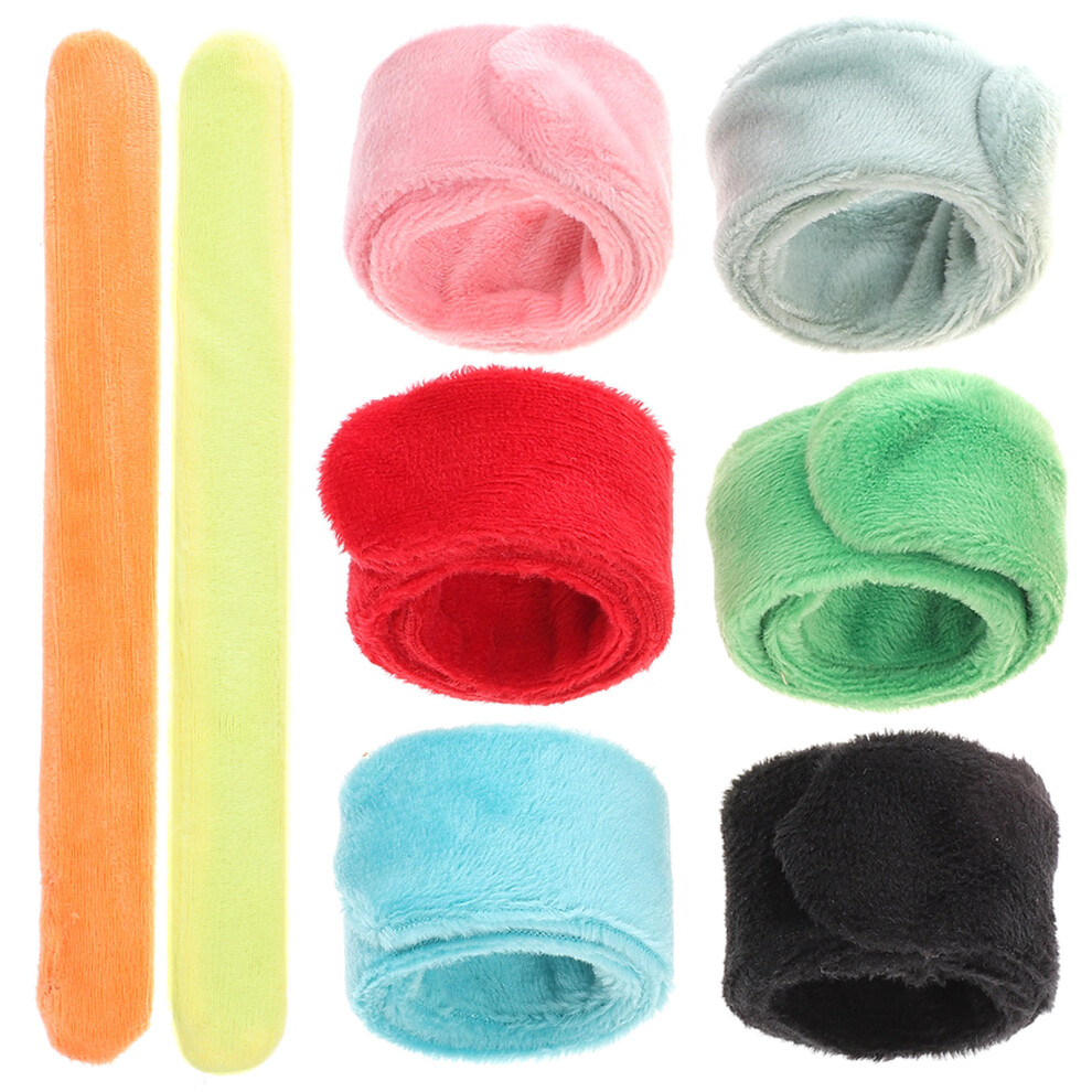 40 Pcs Plush Slap Bracelets Party Favors Classroom Prizes-image-OPC-PKCFYVH-NEW