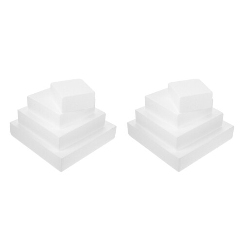8 Pcs Foam Cake Dummy Model Cubic Shape 1