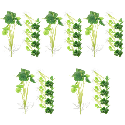 25 Pcs Aquarium Artificial Plants Fish Tank Accessories 2