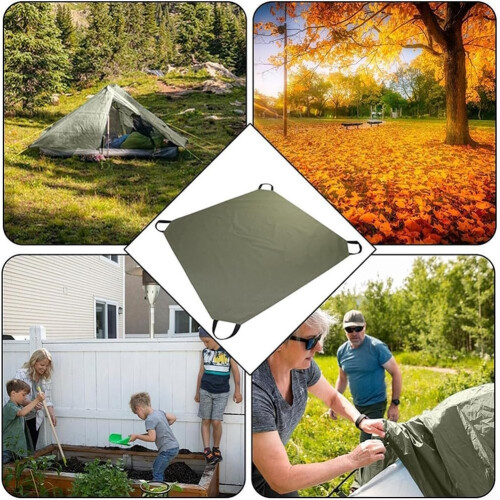 Waterproof Garden Leaf Bag with Handle, Foldable Design, Large Capacity for Easy Yard Cleanup and Storage 2