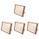 4pcs Medals Display Case Shadow Box Frame 4