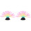 2pcs Aquarium Fake Plants Fluorescence Water Grass 2