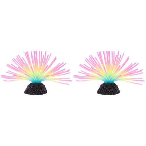 2pcs Aquarium Fake Plants Fluorescence Water Grass 1